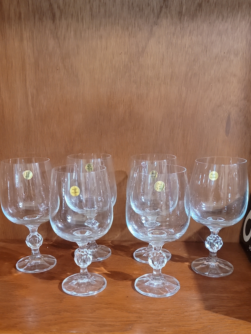 Claudia Crystal Goblets Made In Poland- Set of 6